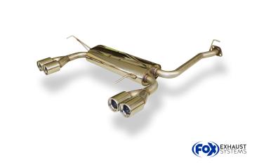 Endschalldämpfer quer Ausgang rechts/links - 2x80 Typ 13 rechts/links passend für: Honda Prelude BB2/3